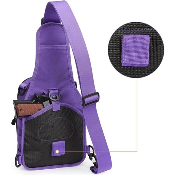Tactical Bag Backpack, Purple - Picture 4 of 7